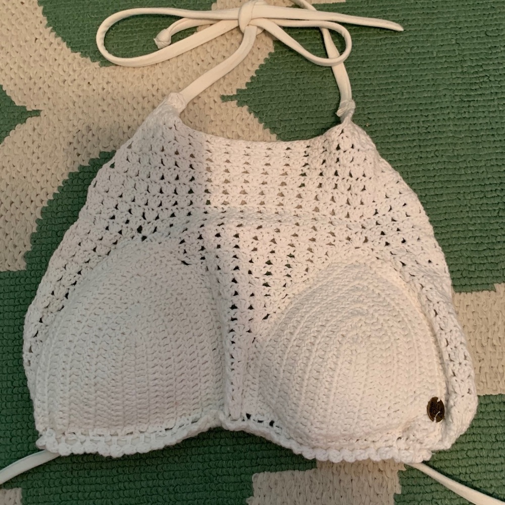 billabong crochet bikini top